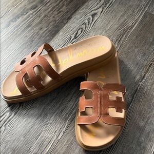 Sam Edelman Brown Slide Sandals